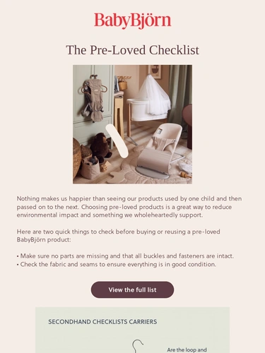 BabyBjörn Newsletter