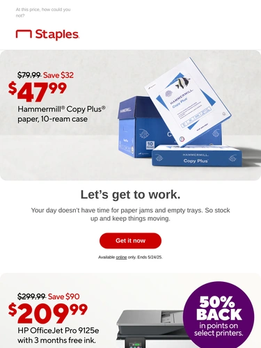 Staples Sale Announcement