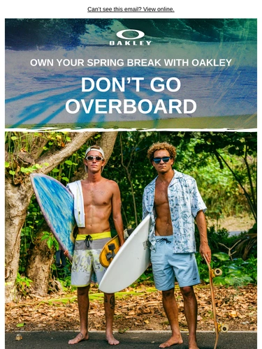 Oakley Sale Announcement