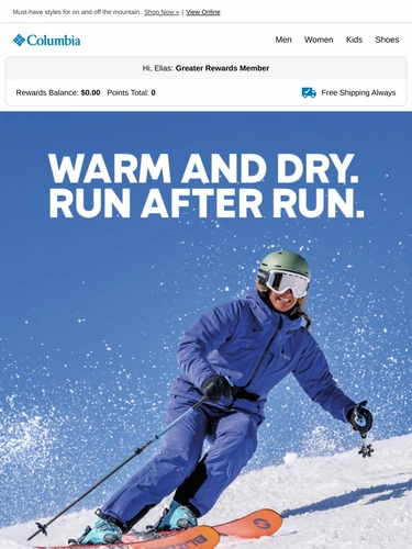 Columbia Sportswear Sale Announcement