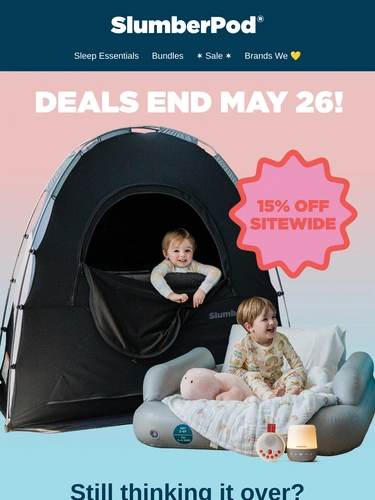 SlumberPod Sale Announcement