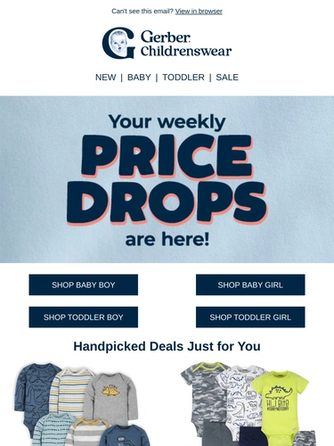 Gerber Childrenswear Sale Announcement