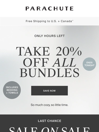Parachute Home Sale Announcement