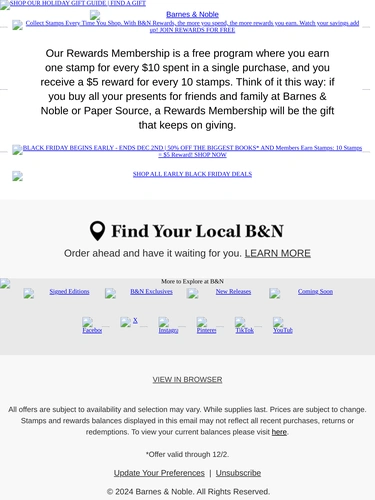 Barnes & Noble Loyalty Program
