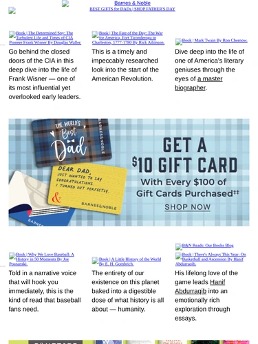 Barnes & Noble Email