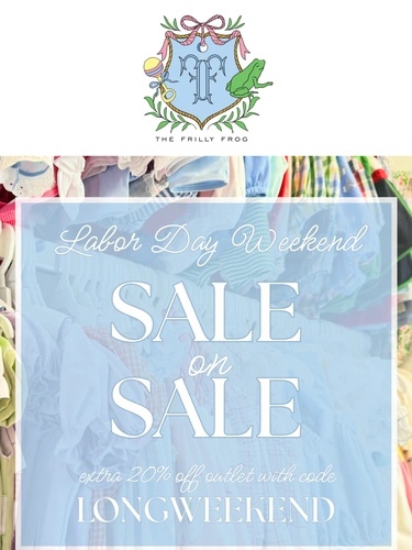 The Frilly Frog Sale Announcement
