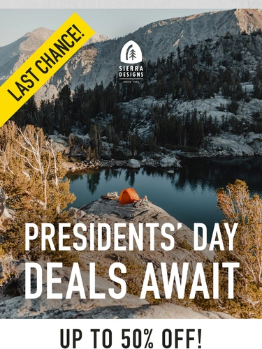 Sierra Designs Sale Announcement