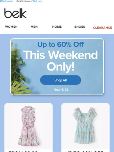 Belk Sale Announcement