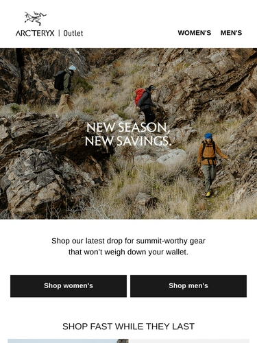 Arc'teryx Sale Announcement