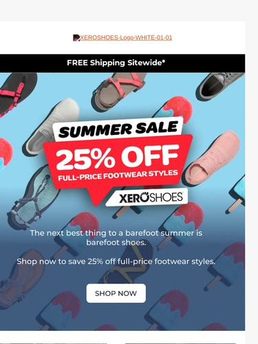 Xero Shoes Sale Announcement