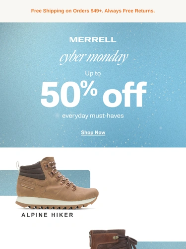 Merrell Sale Announcement