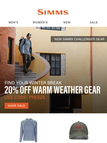 Simms Fishing Sale Announcement