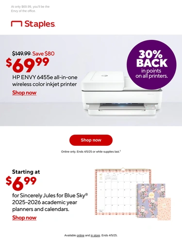 Staples Sale Announcement