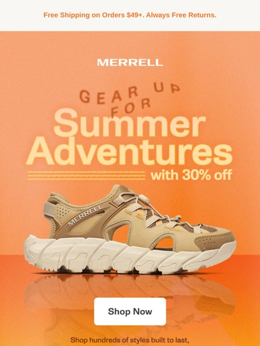 Merrell Sale Announcement