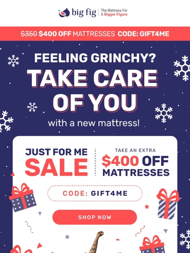 Big Fig Mattress Holiday Campaign