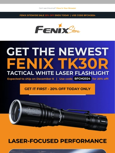 Fenix Store Sale Announcement