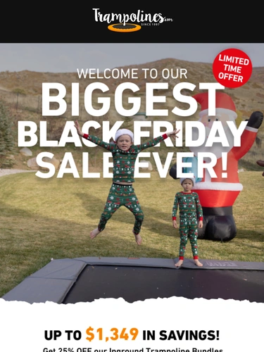 Trampolines.com Sale Announcement