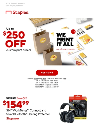 Staples Sale Announcement