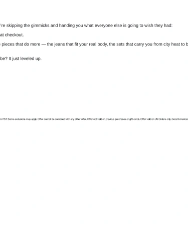 Good American Sale Announcement