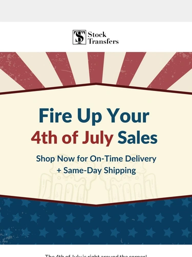 Stock Transfers Holiday Campaign