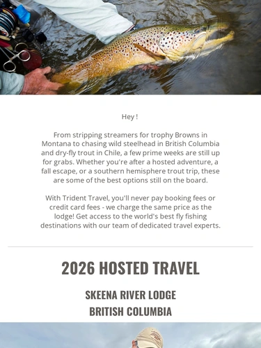 Trident Fly Fishing Newsletter