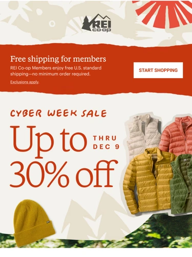 REI Sale Announcement