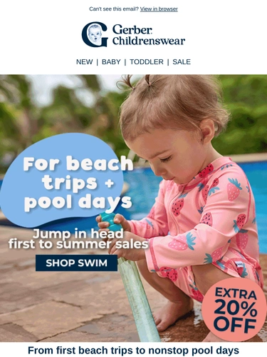 Gerber Childrenswear Sale Announcement