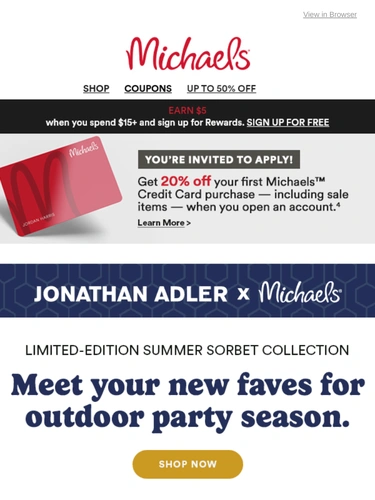 Michaels Sale Announcement