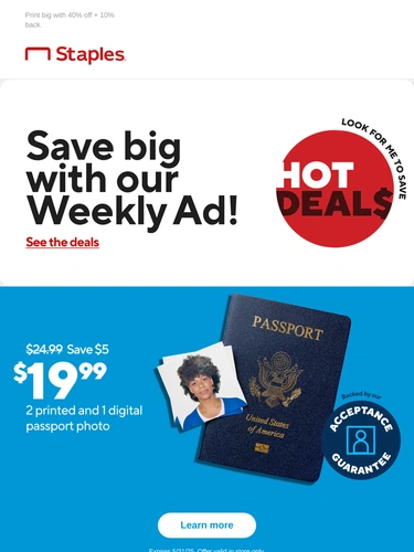 Staples Sale Announcement