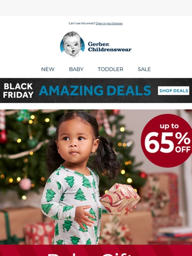 Gerber Childrenswear Sale Announcement