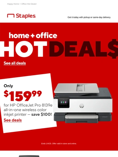 Staples Sale Announcement