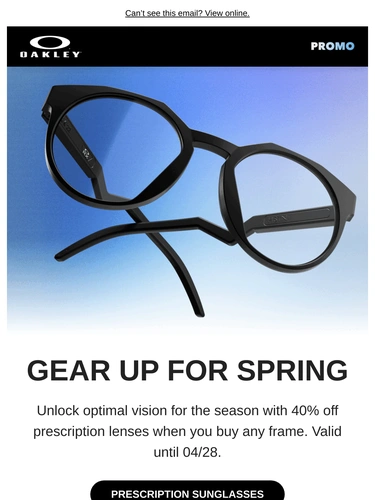 Oakley Sale Announcement