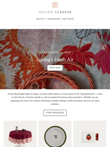 Maison Flaneur Sale Announcement