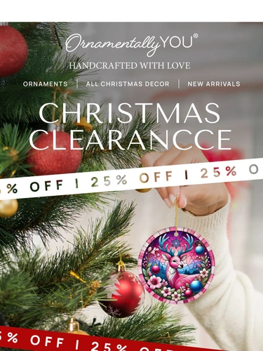 Ornamentally You Sale Announcement
