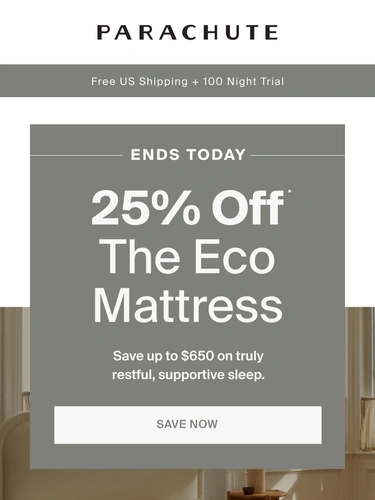 Parachute Home Sale Announcement