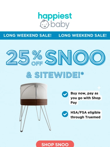 Happiest Baby Sale Announcement