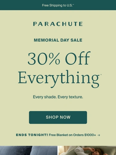 Parachute Home Sale Announcement