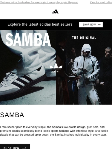 Adidas Sale Announcement