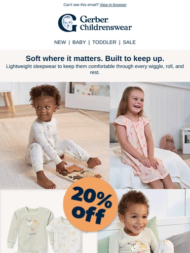 Gerber Childrenswear Sale Announcement