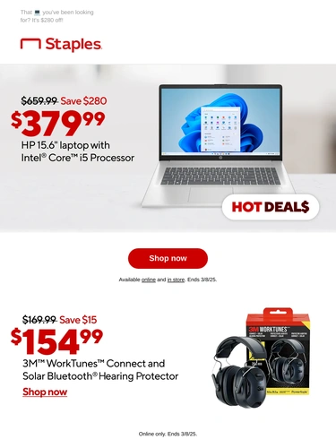 Staples Sale Announcement