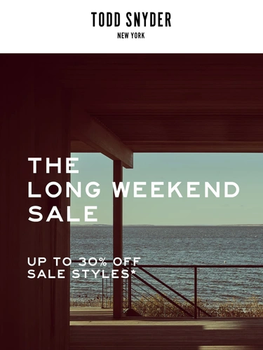 Todd Snyder Sale Announcement