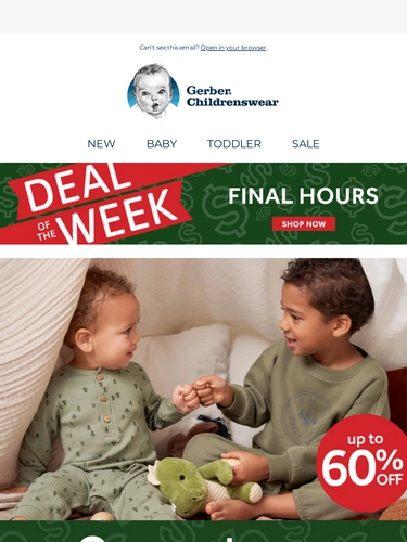 Gerber Childrenswear Sale Announcement