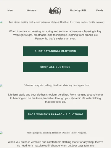 REI Sale Announcement