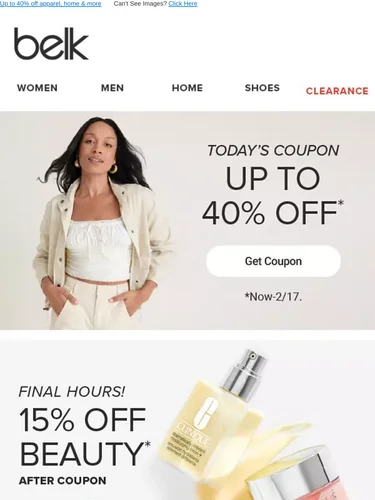 Belk Sale Announcement