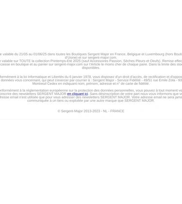 Sergent Major Sale Announcement