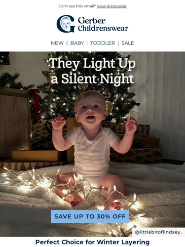 Gerber Childrenswear Sale Announcement