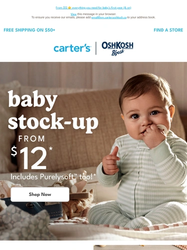 Carter's OshKosh Sale Announcement