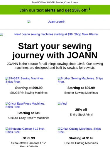 Joann Sale Announcement