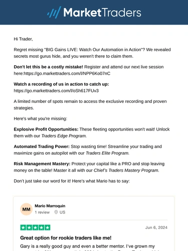 Market Traders Event Invitation