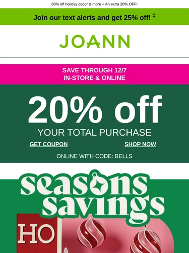 Joann Sale Announcement